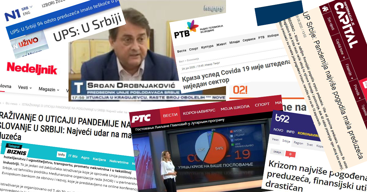 mediji o uniji poslodavaca jun 2020