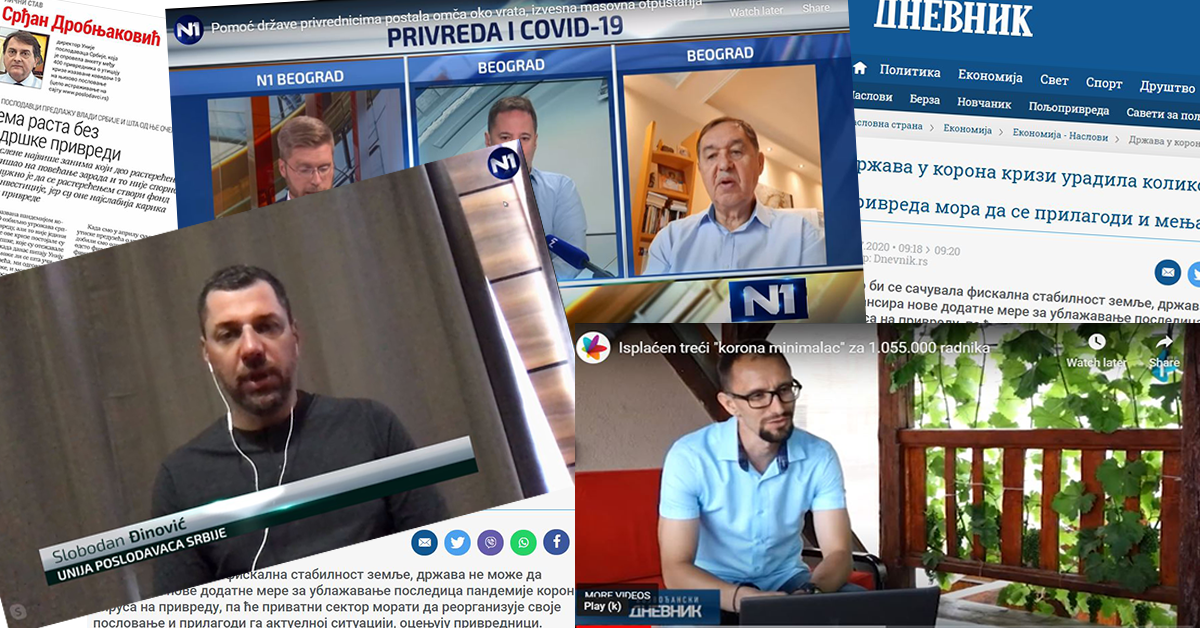 Mediji o Unija poslodavaca Srbije 200713