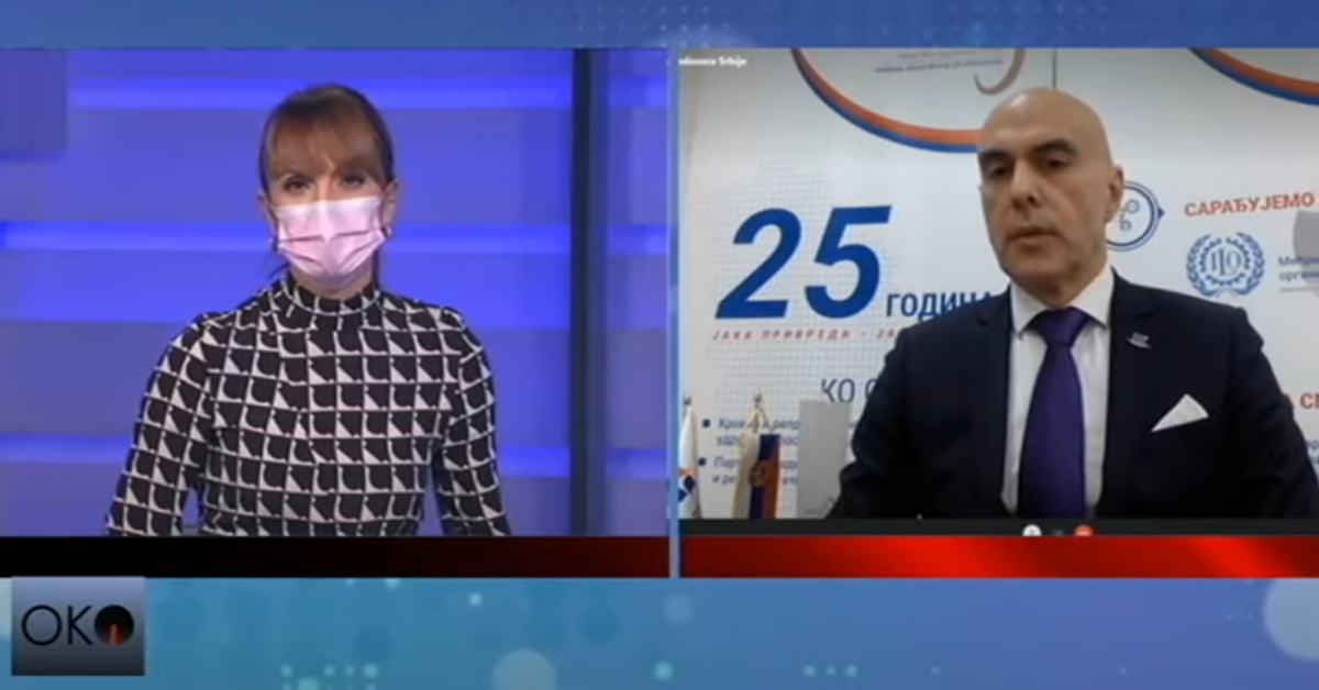 Miloš Nenezić predsednik Unija poslodavaca Srbije RTS Oko magazin - 02-12-2020